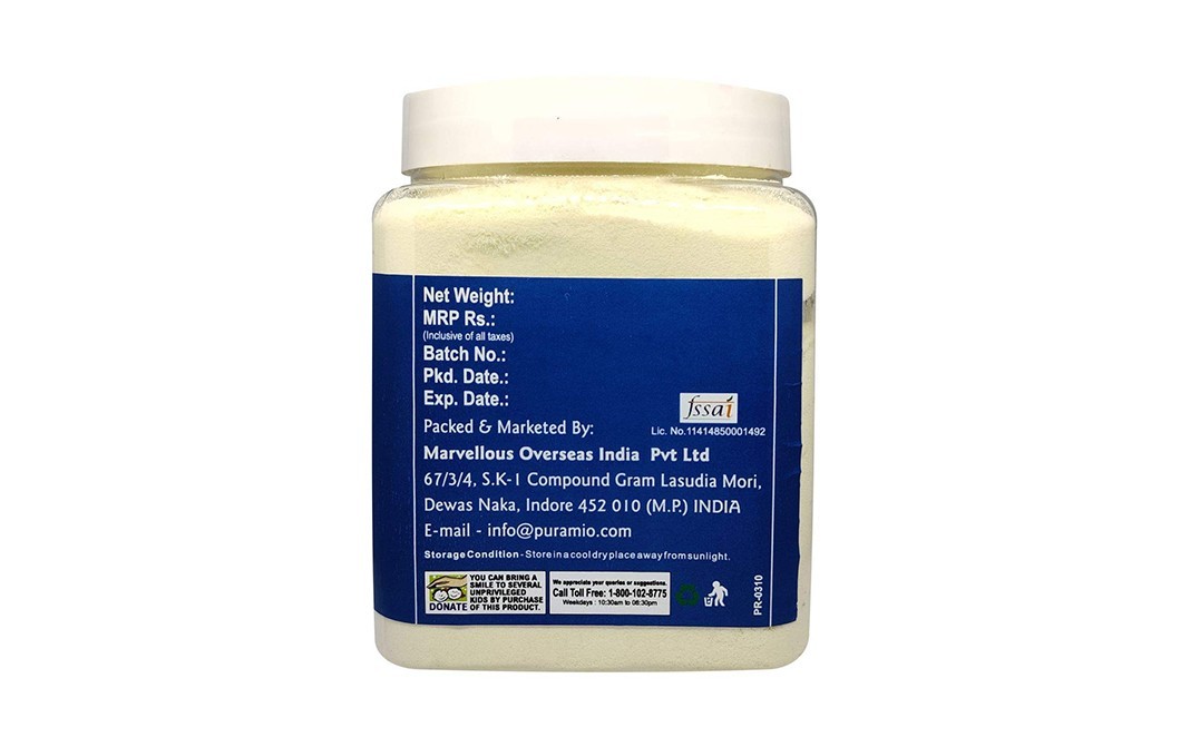 Puramio Whole Milk Powder    Plastic Jar  600 grams